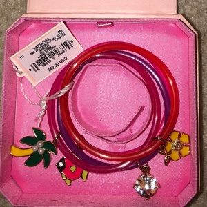 Juicy Couture Pink Jelly Bracelet Set